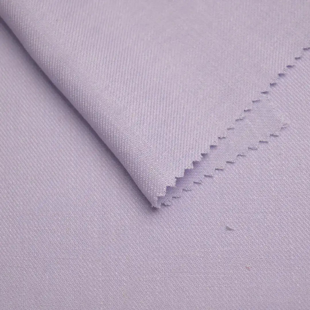China Fabric for Blouse,Skirt,Over Shirt Linen/Rayon YD Plain Natural Woven Fabric Rayon Linen Light Purple color buy from China wholesaler bulk order at wholesale price free worldwide shipping Alibaba