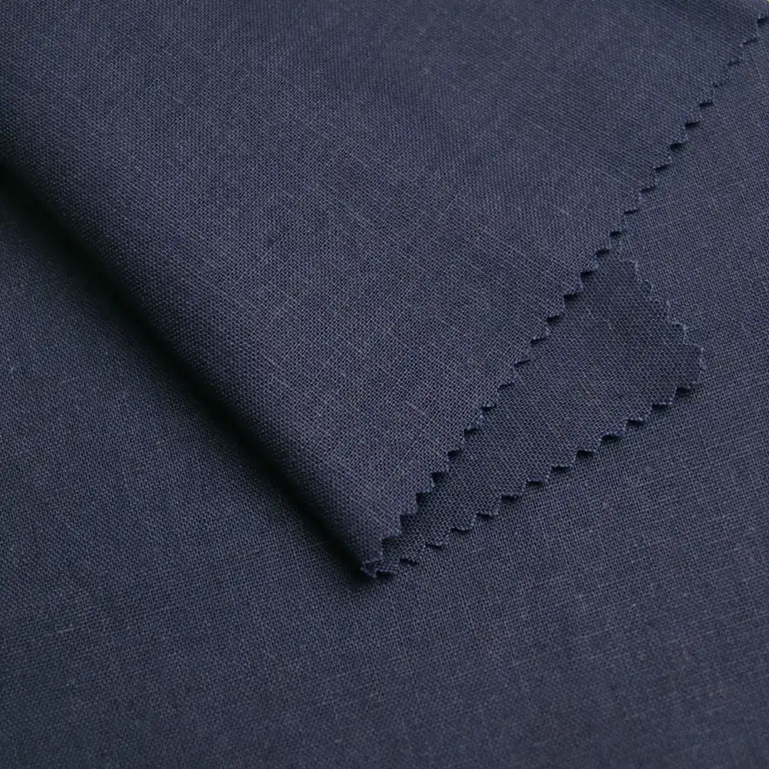 China Fabric for Jackets,Suit,Over Shirt,Chino Linen/Cotton YD Plain Natural Woven Fabric Linen Cotton Navy color buy from China wholesaler bulk order at wholesale price free worldwide shipping Alibaba