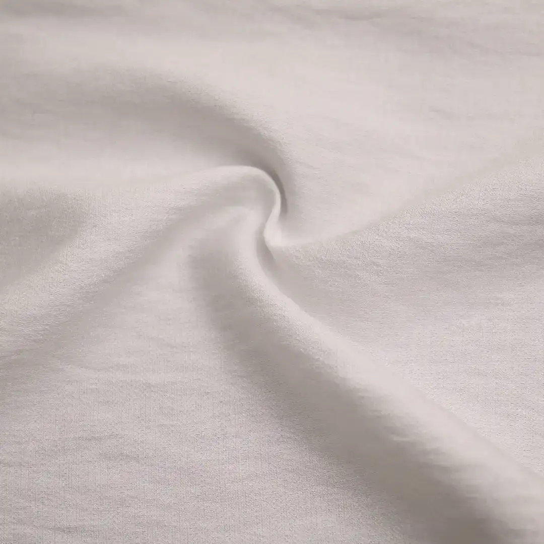 China Fabric for Blouse,Skirt,Shirt Long Sleeve Button ,Over Shirt Nylon/Rayon Bengaline Woven Blended Fabric Rayon Nylon White color buy from China wholesaler bulk order at wholesale price free worldwide shipping Alibaba