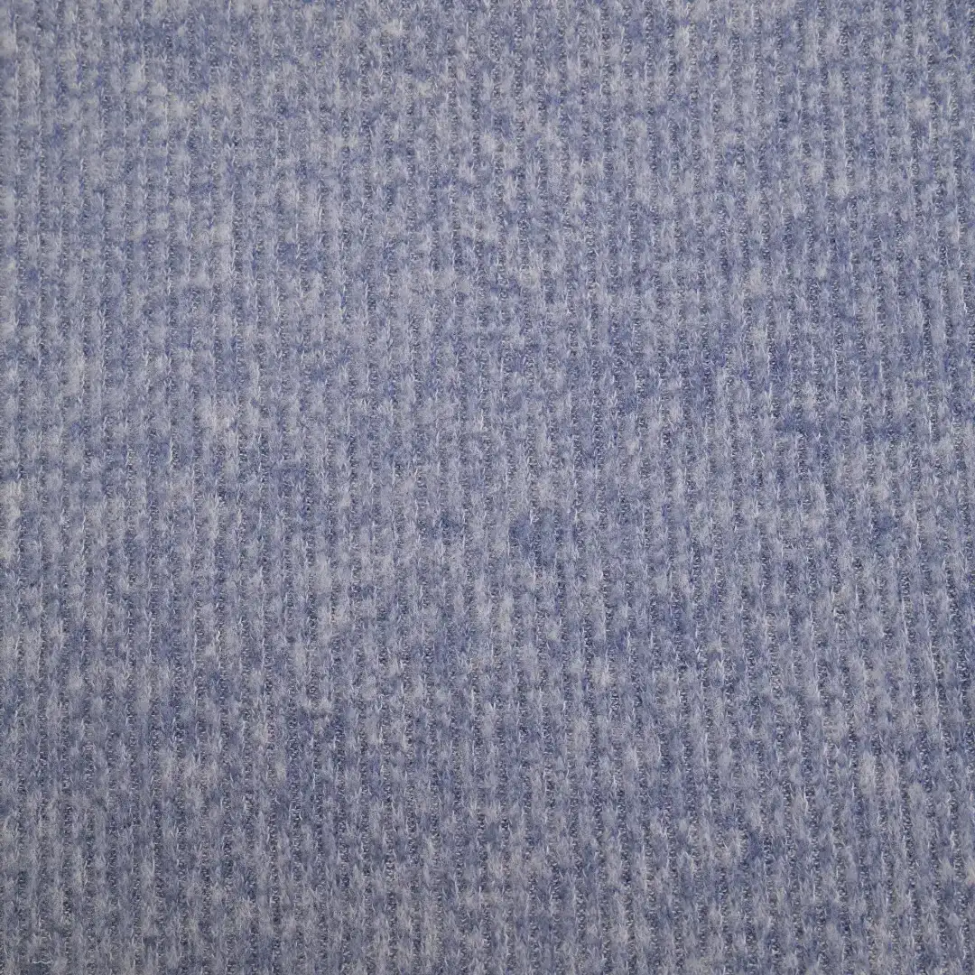 China Fabric for Open Cardigan ,Knitted Jacket ,Dresses (Cardigan Open) ,Dresses (Cardigan Button)  Single Jersey Knit Fabric Rayon Polyester Spandex BLUE color buy from China wholesaler bulk order at wholesale price free worldwide shipping Alibaba