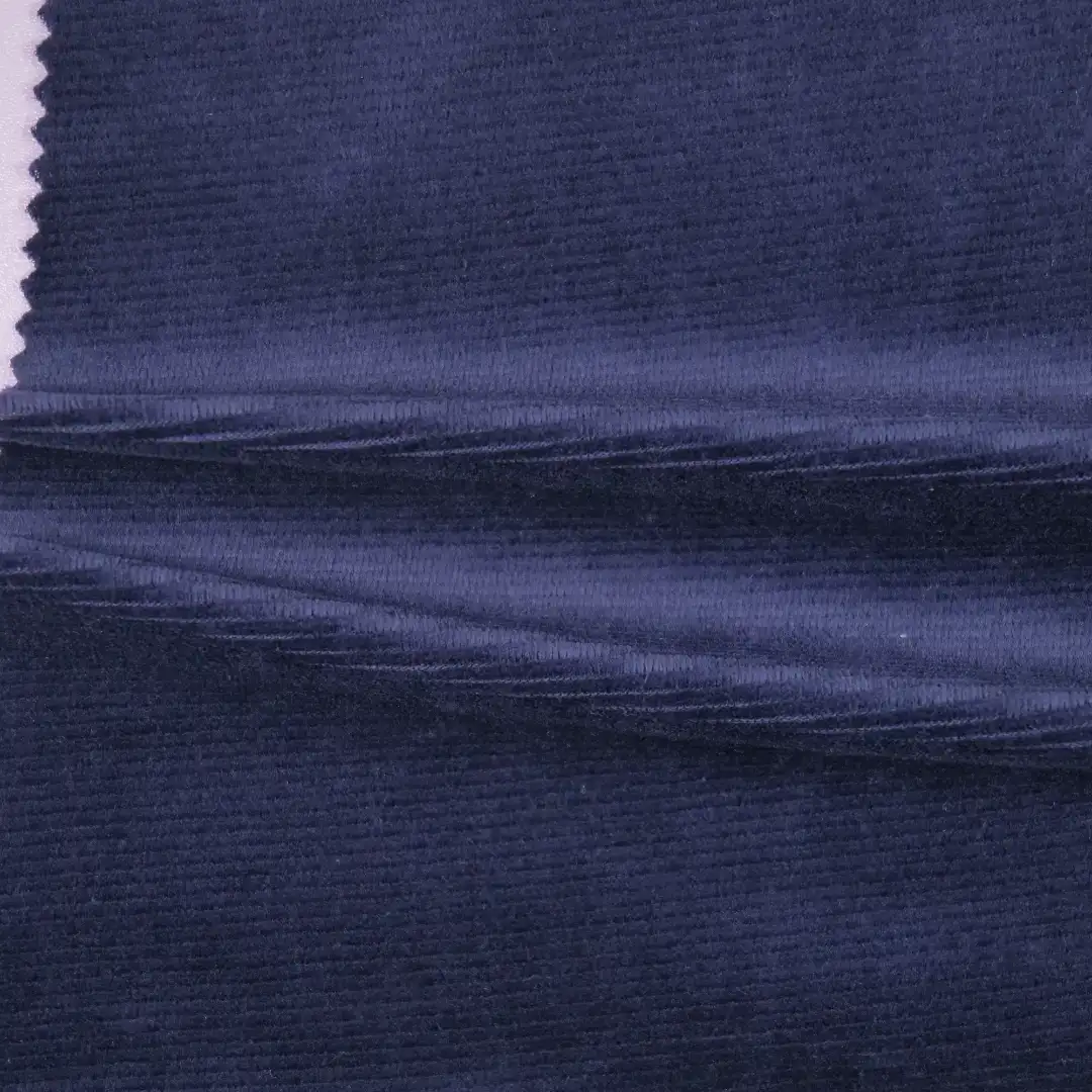 China Fabric for Pants,Jackets,Blazer Weft Corduroy Knit Fabric Cotton Polyester Spandex blue color buy from China wholesaler bulk order at wholesale price free worldwide shipping Alibaba