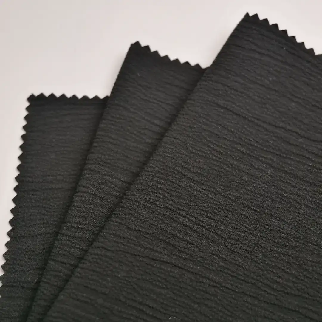 China Fabric for Jackets,Blouse Cotton Crepe Natural Woven Fabric Cotton Spandex black color buy from China wholesaler bulk order at wholesale price free worldwide shipping Alibaba