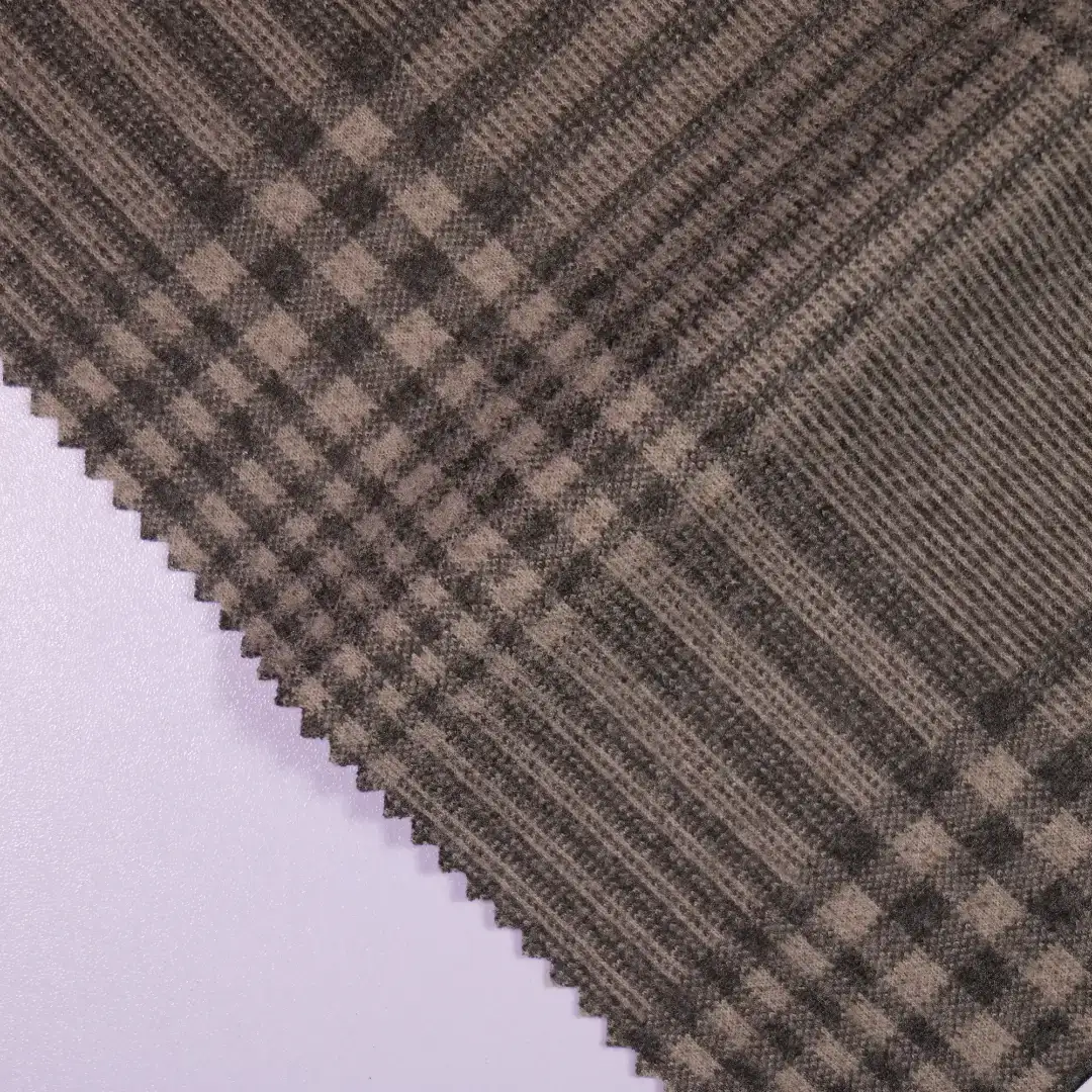 China Fabric for Trench Coat,Overcoat Bristled fabric Knit Fabric Polyester brown color buy from China wholesaler bulk order at wholesale price free worldwide shipping Alibaba