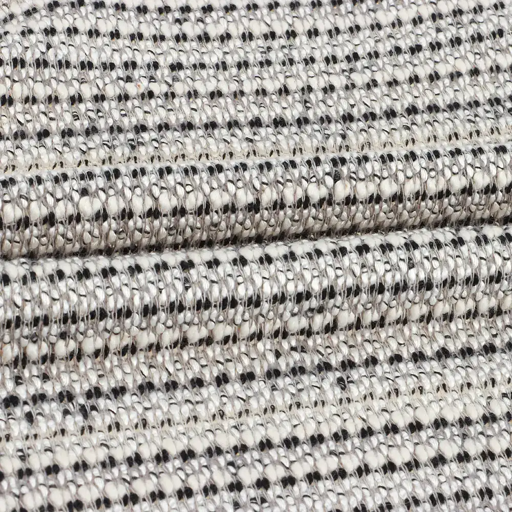 China Fabric for Jackets,Blazer,Hoodie Hacci Knit Fabric Rayon Polyester black and white color buy from China wholesaler bulk order at wholesale price free worldwide shipping Alibaba