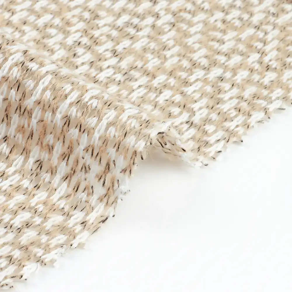 China Fabric for Hoodie,Loungewear,Sweatshirt Hacci Knit Fabric Polyester Acrylic yellow and white color buy from China wholesaler bulk order at wholesale price free worldwide shipping Alibaba