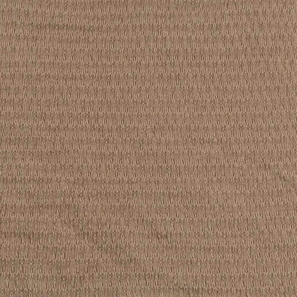 China Fabric for T-Shirt,Open Cardigan  Weft Jacquard Knit Fabric Polyester Rayon Spandex Solid-Brown color buy from China wholesaler bulk order at wholesale price free worldwide shipping Alibaba