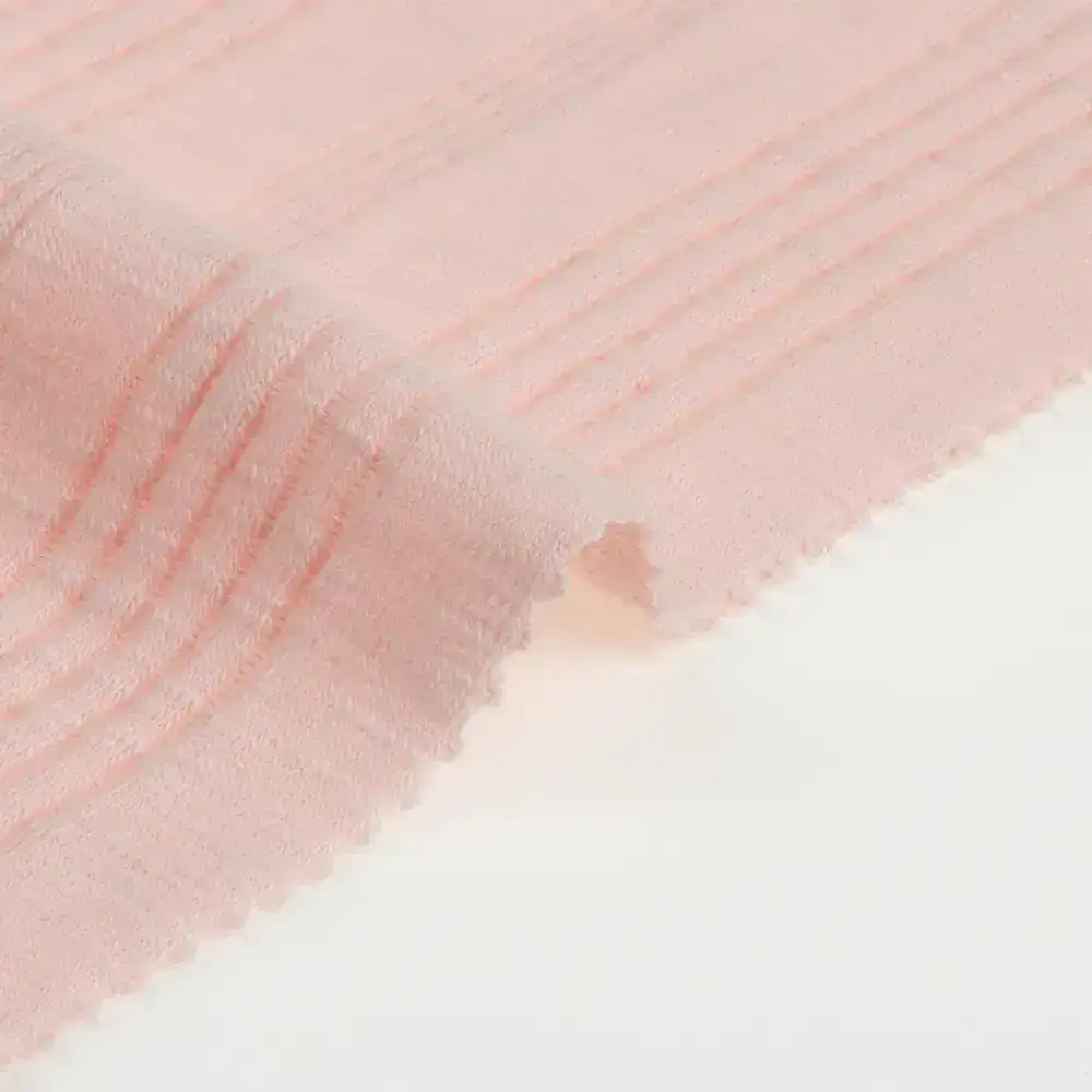 China Fabric for Tank Top,Crop Top,Hoodie Rib Knit Fabric Cotton Spandex Polyester pink color buy from China wholesaler bulk order at wholesale price free worldwide shipping Alibaba