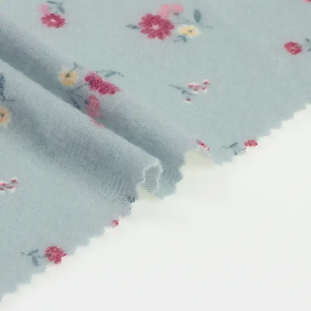 China Fabric for Hoodie,Loungewear,Sweatshirt Hacci Knit Fabric Polyester Rayon Spandex BLUE color buy from China wholesaler bulk order at wholesale price free worldwide shipping Alibaba