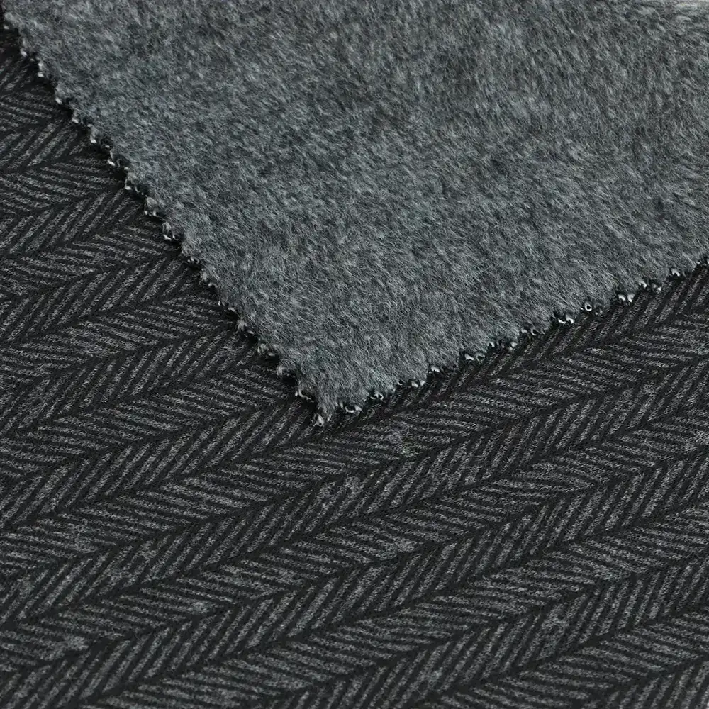 China Fabric for Jackets,Blazer,Hoodie Fleece Knit Fabric Cotton Polyester Spandex BLACK color buy from China wholesaler bulk order at wholesale price free worldwide shipping Alibaba