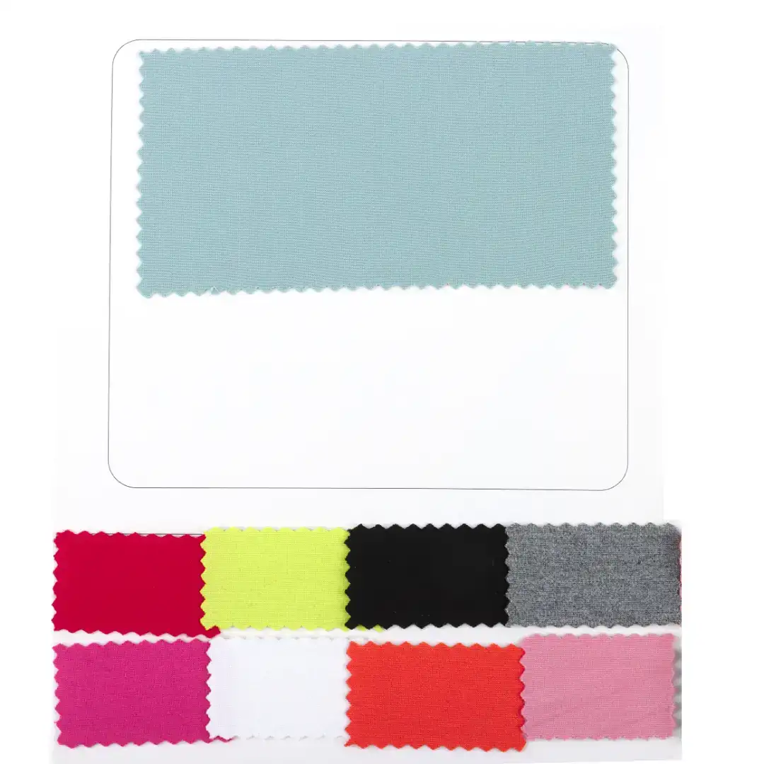 China Fabric for Suit Trouser,Blazer Ponte Roma Knit Fabric Rayon Nylon Spandex Cyan color buy from China wholesaler bulk order at wholesale price free worldwide shipping Alibaba