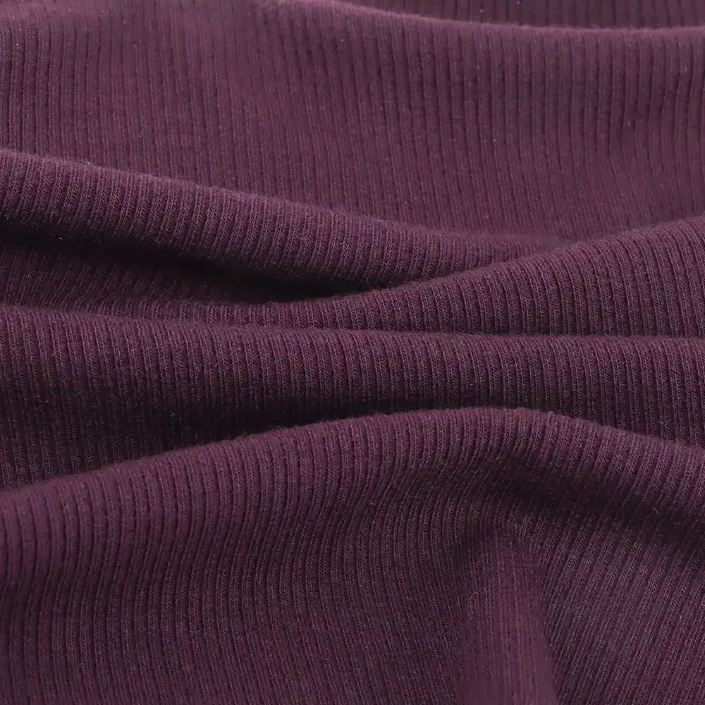 China Fabric for Tank Top,Sports Bras Rib Knit Fabric Polyester Rayon Elastane violet color buy from China wholesaler bulk order at wholesale price free worldwide shipping Alibaba