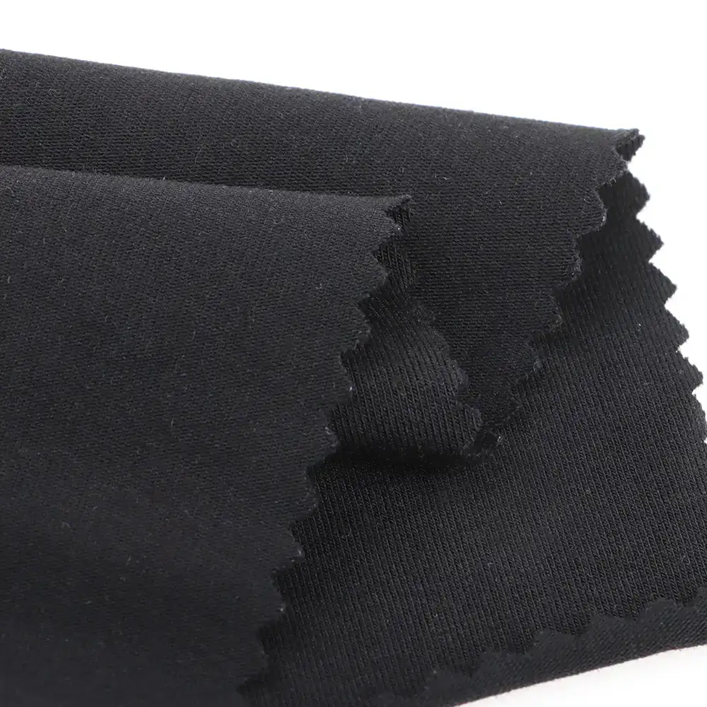 China Fabric for T-Shirt,Hoodie   Single Jersey Knit Fabric Modal Cotton Elastane black color buy from China wholesaler bulk order at wholesale price free worldwide shipping Alibaba