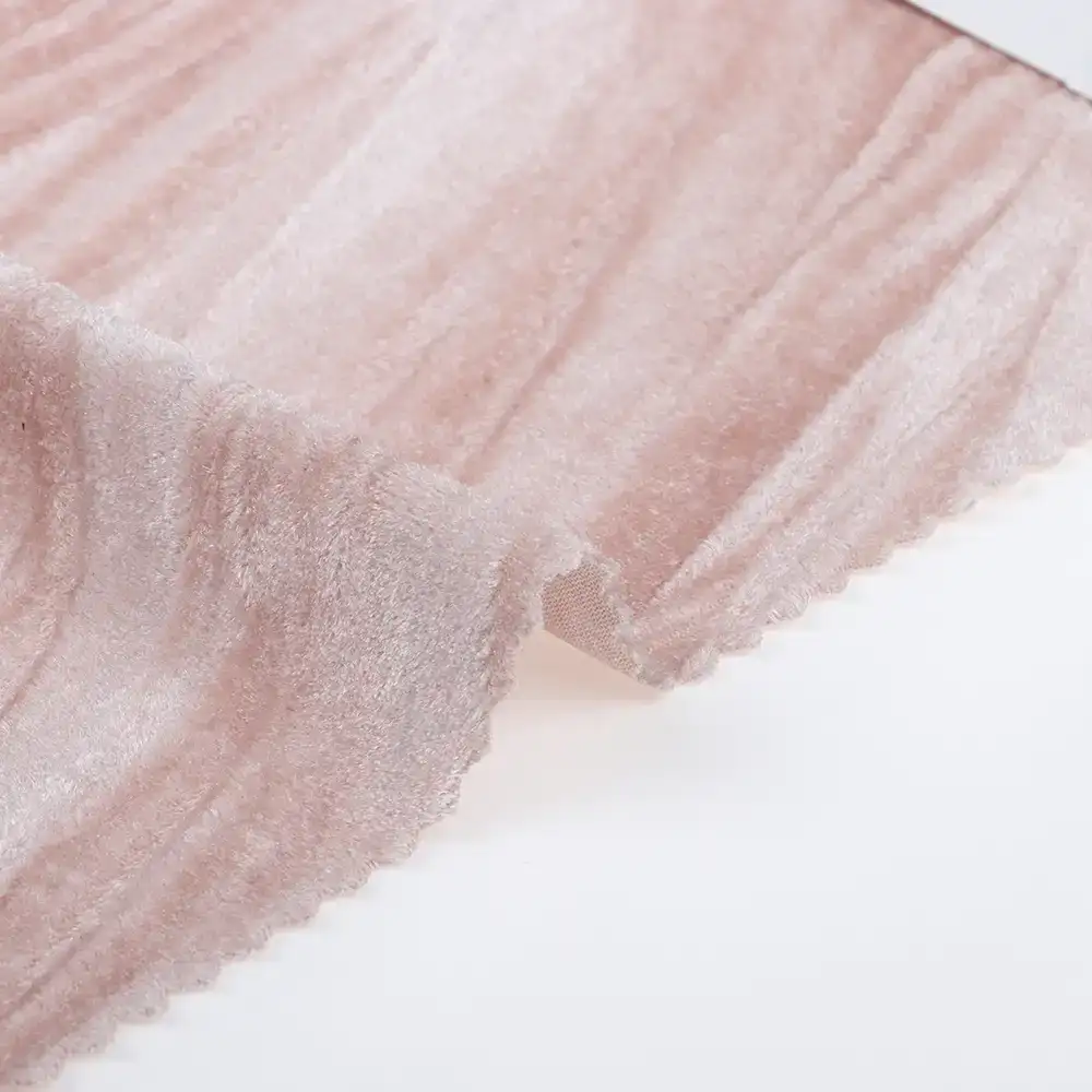 China Fabric for Blouse,Loungewear,Sweatshirt Velvet Knit Fabric Polyester Spandex PINK color buy from China wholesaler bulk order at wholesale price free worldwide shipping Alibaba