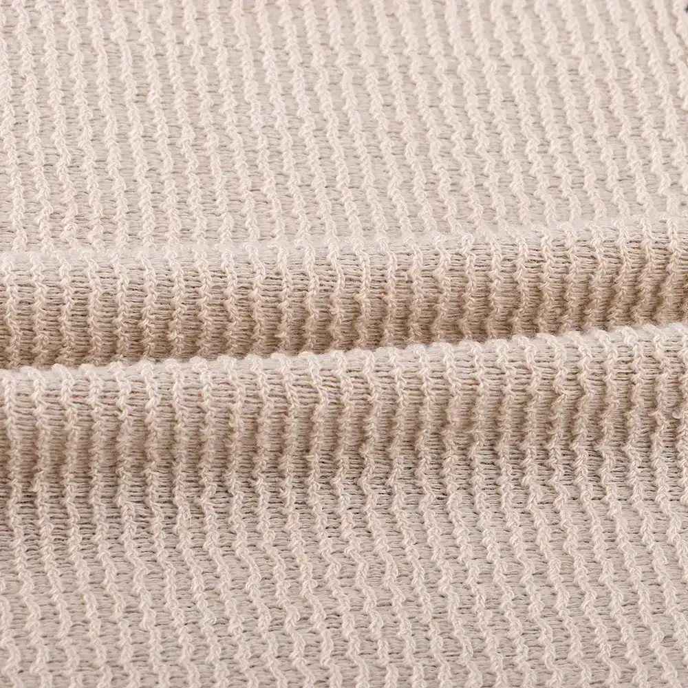 China Fabric for Jackets,Blazer Weft Jacquard Knit Fabric Polyester Elastane off-white color buy from China wholesaler bulk order at wholesale price free worldwide shipping Alibaba