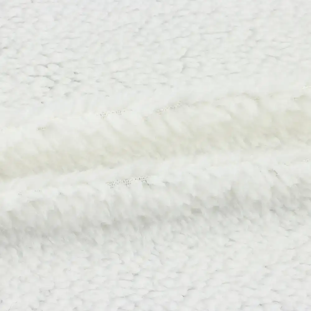 China Fabric for Hoodie,Sweatshirt Fleece Knit Fabric Polyester White color buy from China wholesaler bulk order at wholesale price free worldwide shipping Alibaba