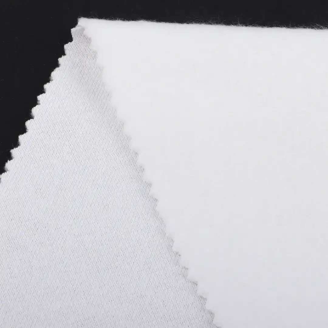 China Fabric for Jogger,Loungewear,Sweatshirt French Terry Knit Fabric Cotton Polyester White color buy from China wholesaler bulk order at wholesale price free worldwide shipping Alibaba