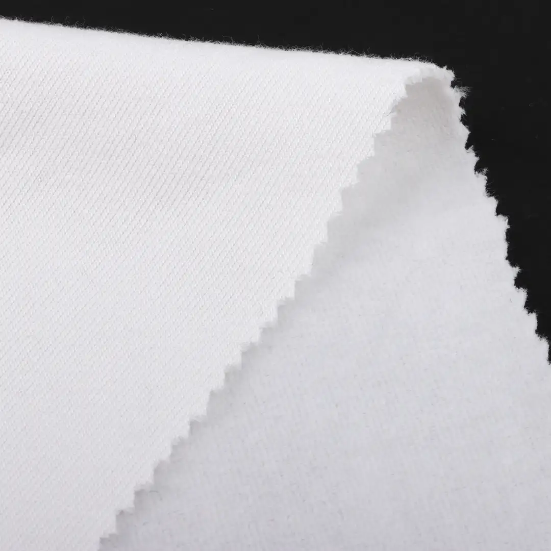 China Fabric for Blazer Velvet Knit Fabric Polyester Cotton White color buy from China wholesaler bulk order at wholesale price free worldwide shipping Alibaba