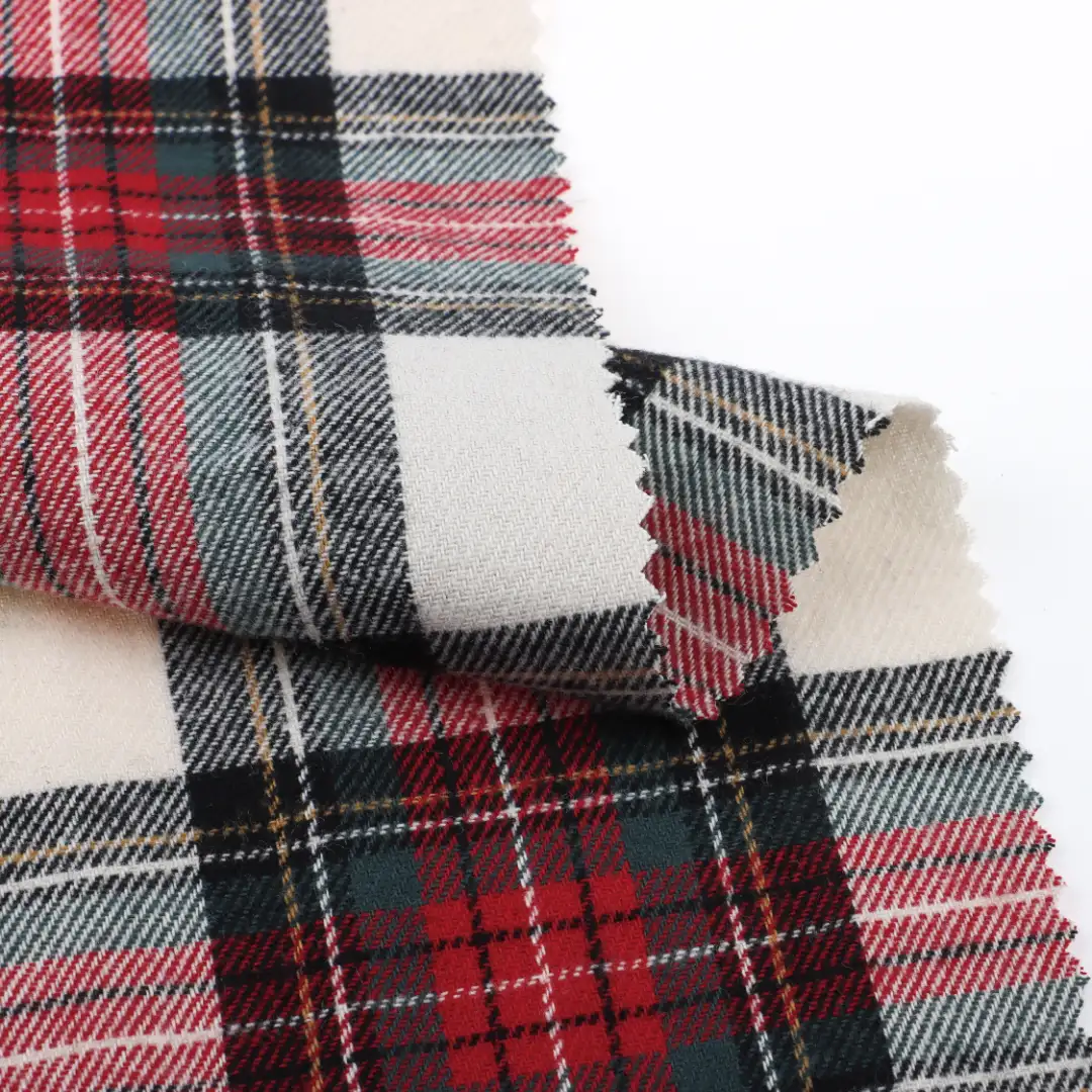 China Fabric for Loungewear Cotton YD Flannel Natural Woven Fabric Cotton YD tartan color buy from China wholesaler bulk order at wholesale price free worldwide shipping Alibaba