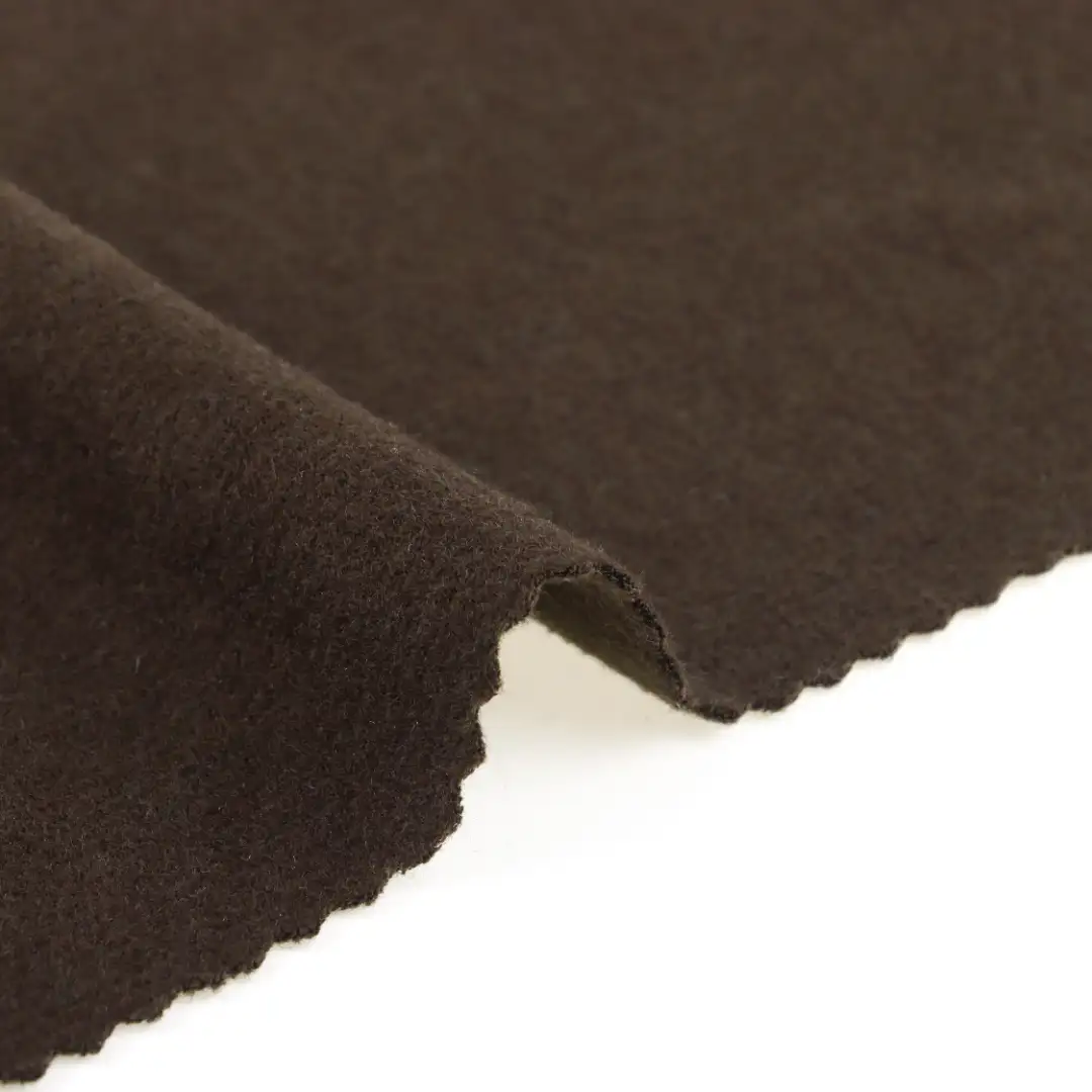 China Fabric for Loungewear Rib Knit Fabric Viscose Acrylic Cotton Elastane (LYCRA®) Coffee color buy from China wholesaler bulk order at wholesale price free worldwide shipping Alibaba