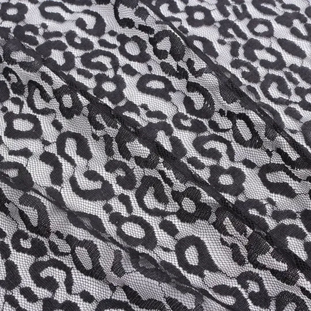 China Fabric for T-Shirt,Lingerie Lace Knit Fabric Nylon Spandex Black color buy from China wholesaler bulk order at wholesale price free worldwide shipping Alibaba