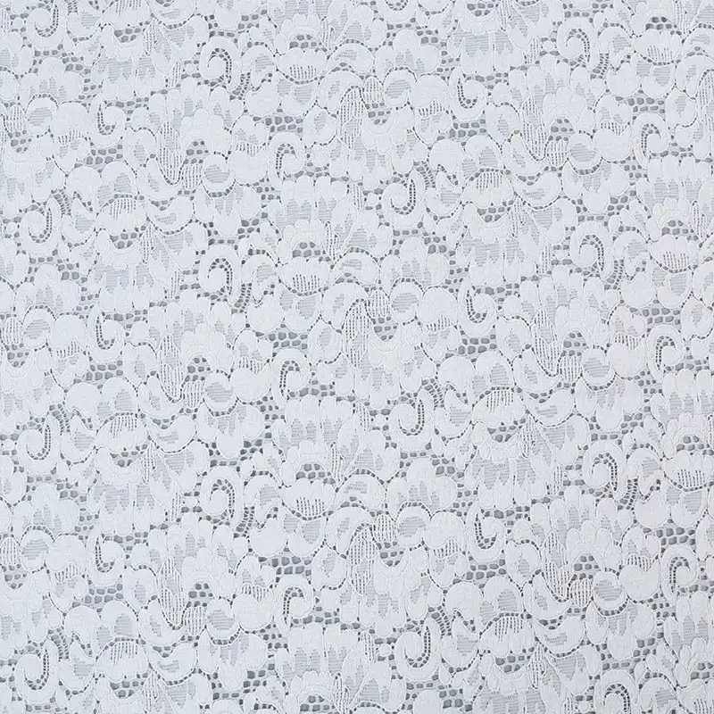 China Fabric for Shirt,Skirt,Overcoat Lace Knit Fabric Cotton Nylon Rayon White color buy from China wholesaler bulk order at wholesale price free worldwide shipping Alibaba