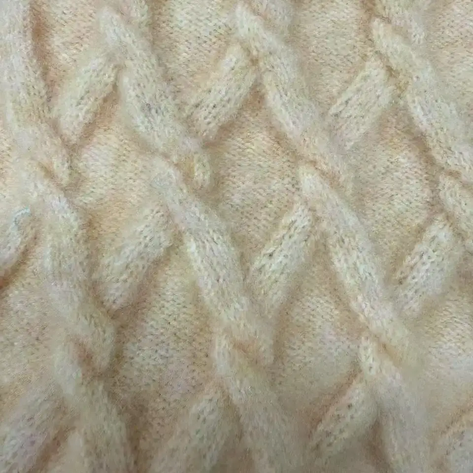 China Yarn for Dresses (Cardigan Open) (Sweater),Dresses (Cardigan Button) (Sweater),Dresses (Pullover) (Sweater),Knitted Leggings (Sweater) Mossy Yarn Fancy Yarn Recycled Polyester Polyester Wool Spandex orange color buy from China wholesaler bulk order at wholesale price free worldwide shipping Alibaba