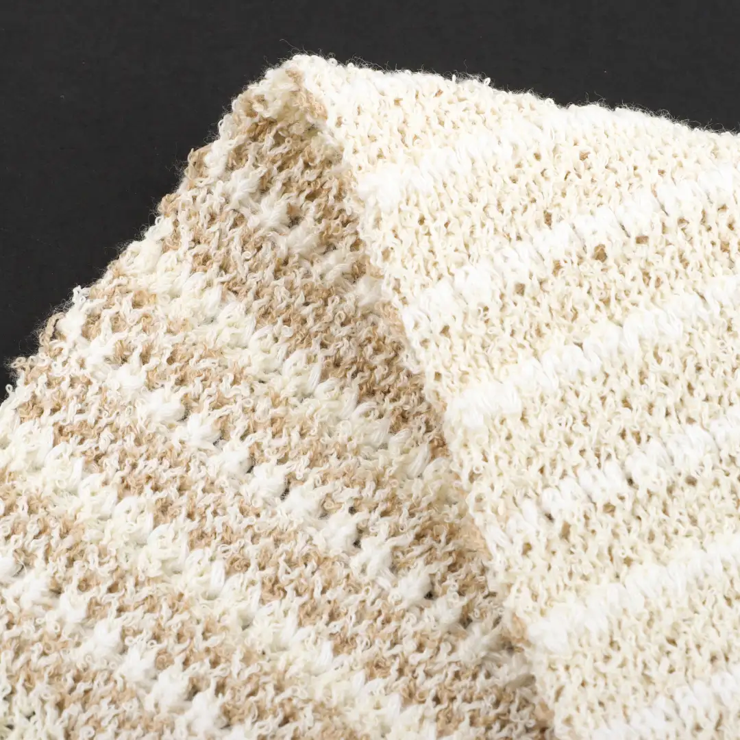 China Yarn for Ladies Vest (Sweater),Men’s Vest (Sweater),Open Cardigan (Sweater) Boucle Yarn Fancy Yarn Cotton Linen white&brown color buy from China wholesaler bulk order at wholesale price free worldwide shipping Alibaba