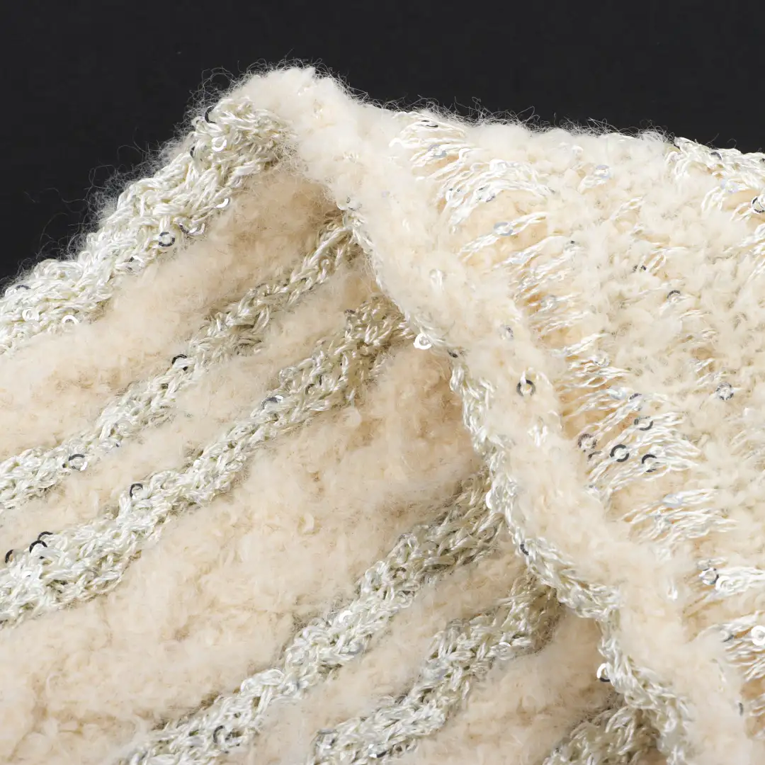 China Yarn for Ladies Vest (Sweater),Men’s Vest (Sweater),Open Cardigan (Sweater) Boucle Yarn Fancy Yarn Recycled Acrylic Wool BCI Cotton yellow color buy from China wholesaler bulk order at wholesale price free worldwide shipping Alibaba