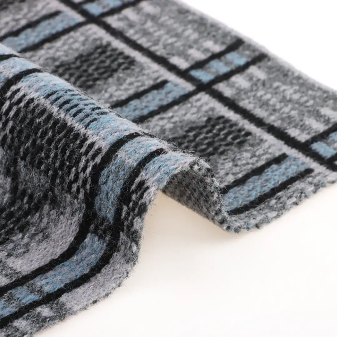 China Yarn for Ladies Vest (Sweater),Men’s Vest (Sweater),Open Cardigan (Sweater) Mossy Yarn Fancy Yarn Recycled Polyester Polyester blue&black&grey color buy from China wholesaler bulk order at wholesale price free worldwide shipping Alibaba