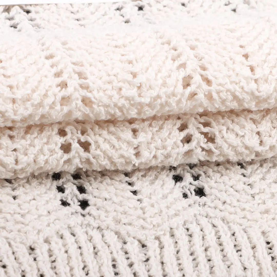 China Yarn for Ladies Vest (Sweater),Open Cardigan (Sweater),Shirt Long Sleeve Button (Sweater) Boucle Yarn Fancy Yarn BCI Cotton Recycled Polyester CREAM color buy from China wholesaler bulk order at wholesale price free worldwide shipping Alibaba