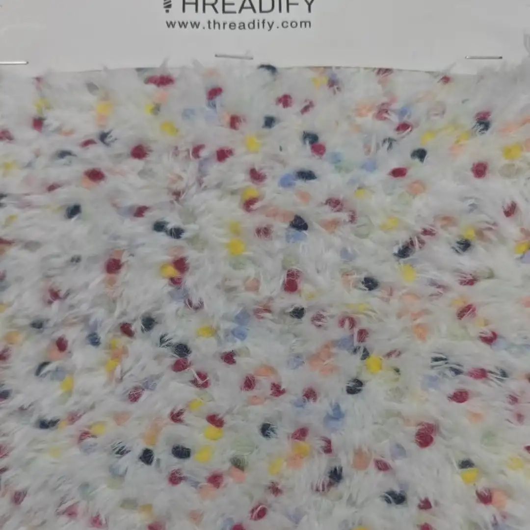 China Yarn for Knitted Jacket (Sweater),Round Neck Pullover (Sweater),Crew Neck Pullover (Sweater),Crop Top Pullover (Sweater) Boucle Yarn Fancy Yarn Polyester Nylon 花色 color buy from China wholesaler bulk order at wholesale price free worldwide shipping Alibaba