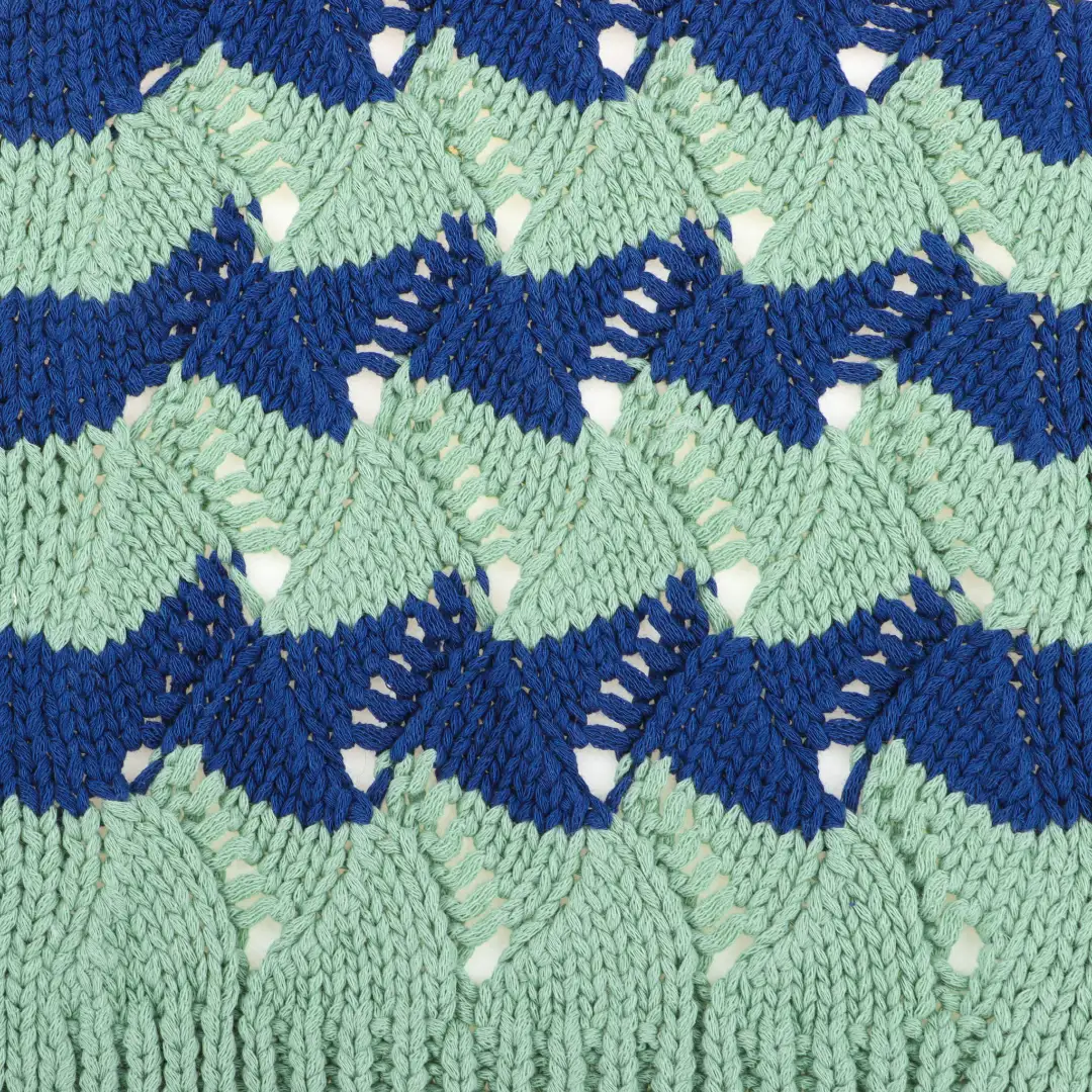 China Yarn for Polo Shirt,Blouse,Round Neck Pullover (Sweater),Crew Neck Pullover (Sweater),Crop Top Pullover (Sweater) Tubular Tape Yarn Fancy Yarn BCI Cotton Blue-green color buy from China wholesaler bulk order at wholesale price free worldwide shipping Alibaba