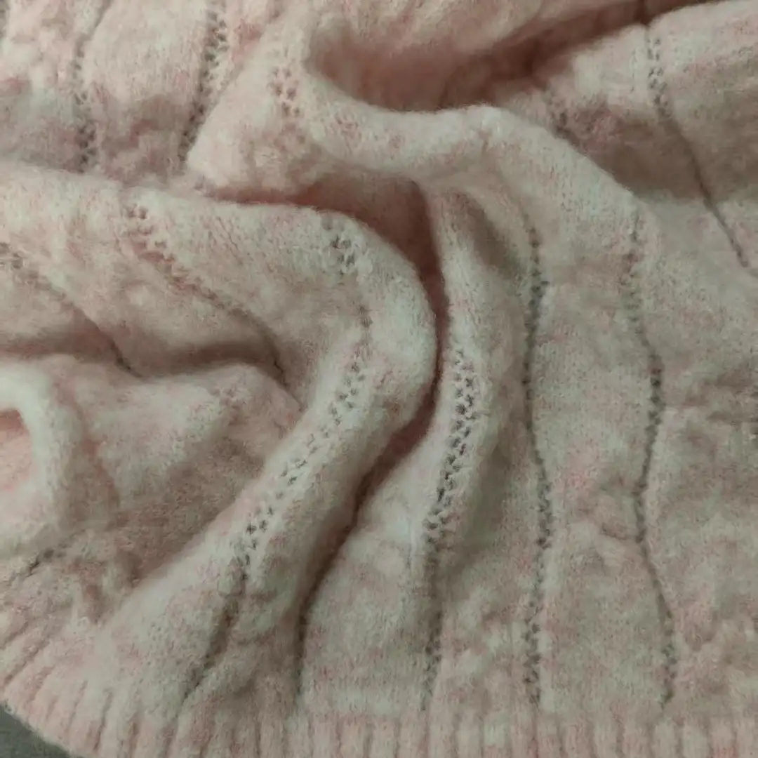 China Yarn for Overcoat,Open Cardigan (Sweater),Round Neck Pullover (Sweater),Crop Top Pullover (Sweater) Mossy Yarn Fancy Yarn Polyester Acrylic Wool Elastane 粉色 color buy from China wholesaler bulk order at wholesale price free worldwide shipping Alibaba