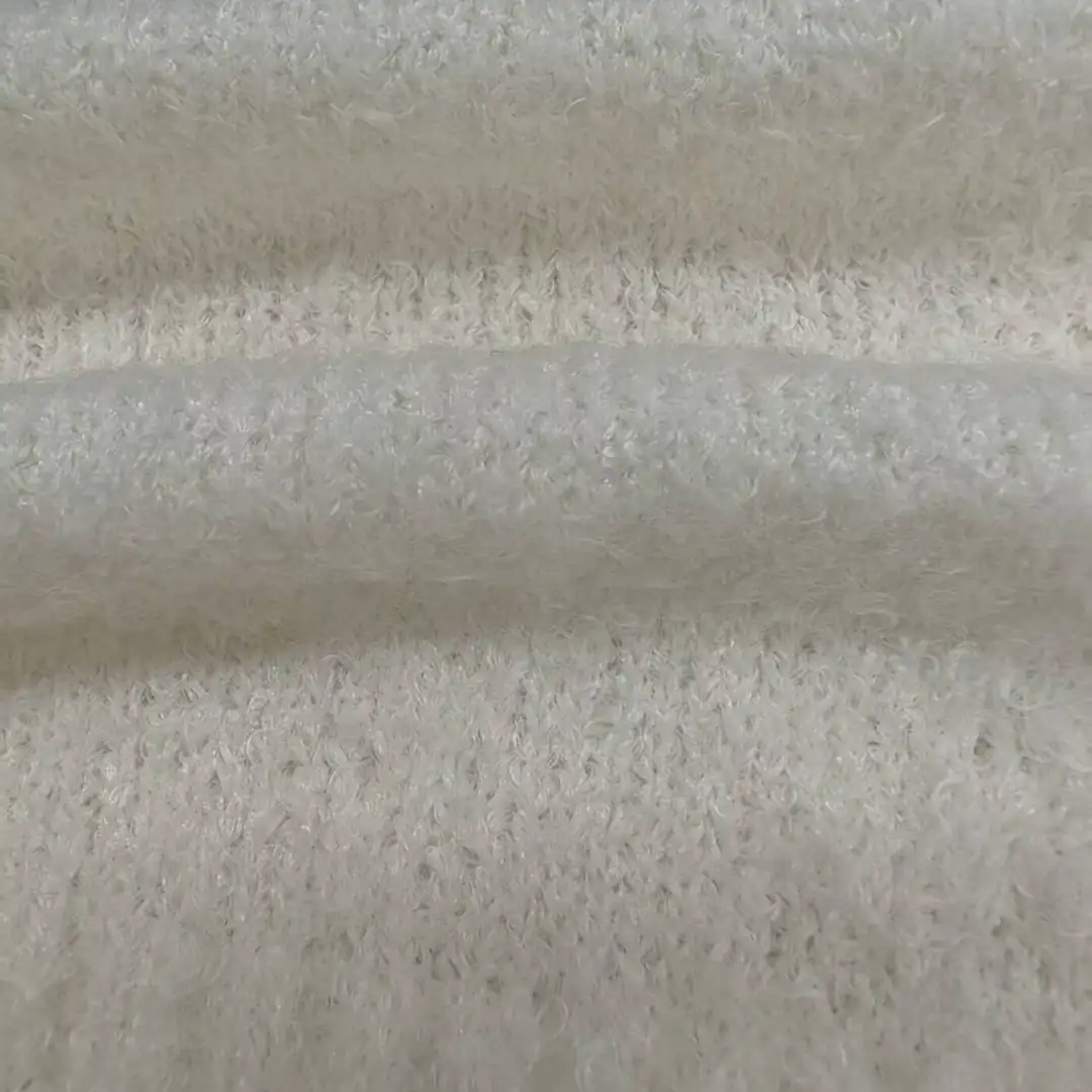 China Yarn for Hoodie,Open Cardigan (Sweater),Full-Zipper Cardigan (Sweater),Crop Top Pullover (Sweater) Teddy Yarn Fancy Yarn Recycled Polyester Polyester white color buy from China wholesaler bulk order at wholesale price free worldwide shipping Alibaba
