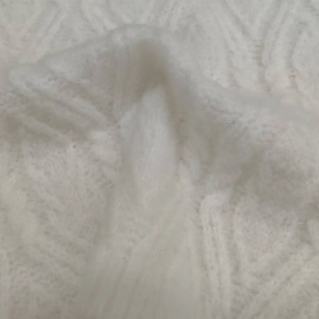 China Yarn for Hoodie,Open Cardigan (Sweater),Round Neck Pullover (Sweater),Crop Top Pullover (Sweater) Mossy Yarn Fancy Yarn Recycled Polyester Alpaca RWS Wool Spandex white color buy from China wholesaler bulk order at wholesale price free worldwide shipping Alibaba