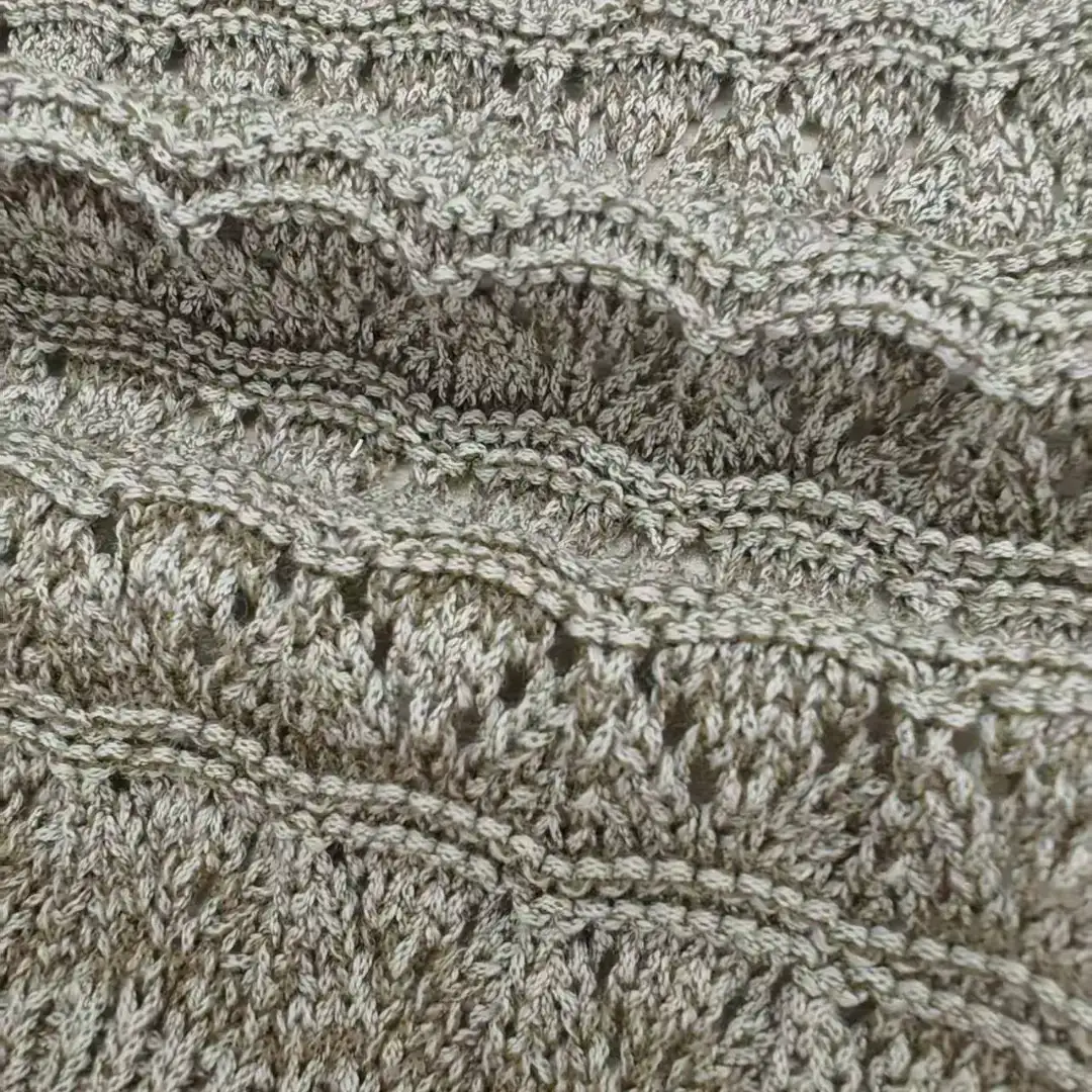 China Yarn for Polo Shirt,Hoodie,Half-Zipper Cardigan (Sweater),Crop Top Pullover (Sweater) Tubular Tape Yarn Fancy Yarn BCI Cotton Recycled Polyester Brown color buy from China wholesaler bulk order at wholesale price free worldwide shipping Alibaba