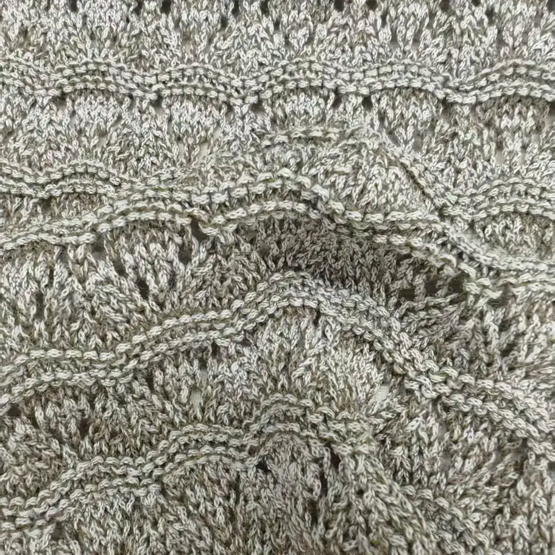 China Yarn for Polo Shirt,Hoodie,Half-Zipper Cardigan (Sweater),Crop Top Pullover (Sweater) Tubular Tape Yarn Fancy Yarn BCI Cotton Recycled Polyester Brown color buy from China wholesaler bulk order at wholesale price free worldwide shipping Alibaba