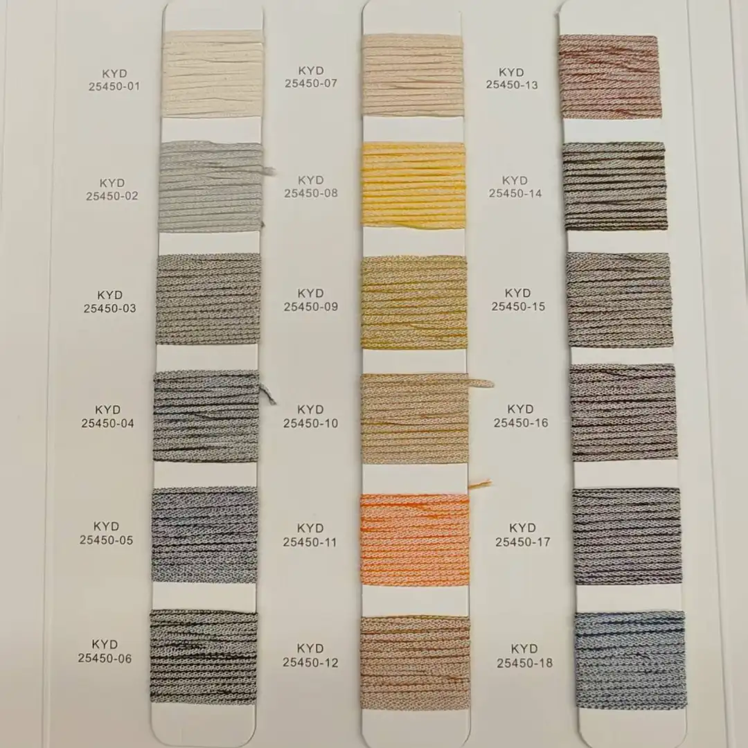 China Yarn for Polo Shirt,Hoodie,Half-Zipper Cardigan (Sweater),Crop Top Pullover (Sweater) Tubular Tape Yarn Fancy Yarn BCI Cotton Recycled Polyester Brown color buy from China wholesaler bulk order at wholesale price free worldwide shipping Alibaba