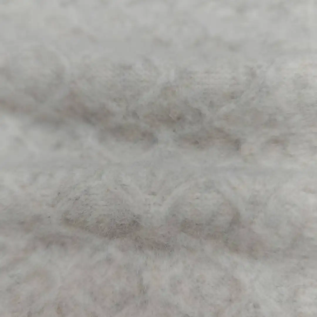 China Yarn for Open Cardigan (Sweater),Full-Zipper Cardigan (Sweater),Half-Zipper Cardigan (Sweater) Mossy Yarn Fancy Yarn Recycled Polyester Viscose RWS Wool Spandex cream-coloured color buy from China wholesaler bulk order at wholesale price free worldwide shipping Alibaba