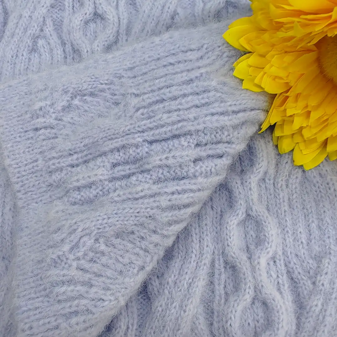 China Yarn for Hoodie,Open Cardigan (Sweater),Round Neck Pullover (Sweater),Crop Top Pullover (Sweater) Air Spun Yarn Fancy Yarn Nylon Acrylic Polyester Blue color buy from China wholesaler bulk order at wholesale price free worldwide shipping Alibaba