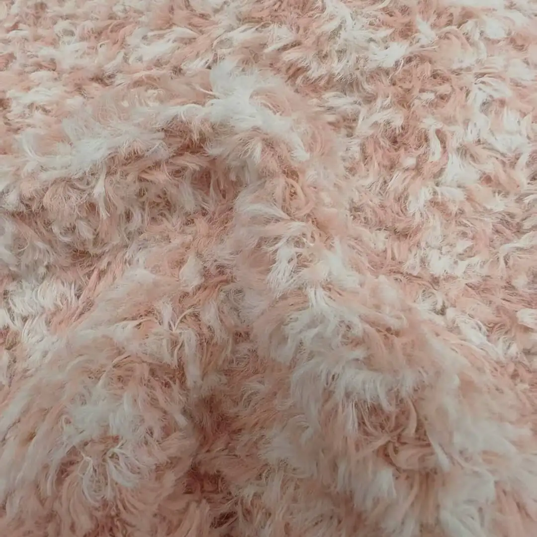 China Yarn for Hoodie,Open Cardigan (Sweater),Half-Zipper Cardigan (Sweater),Round Neck Pullover (Sweater) Teddy Yarn Fancy Yarn Polyester Nylon Pink color buy from China wholesaler bulk order at wholesale price free worldwide shipping Alibaba