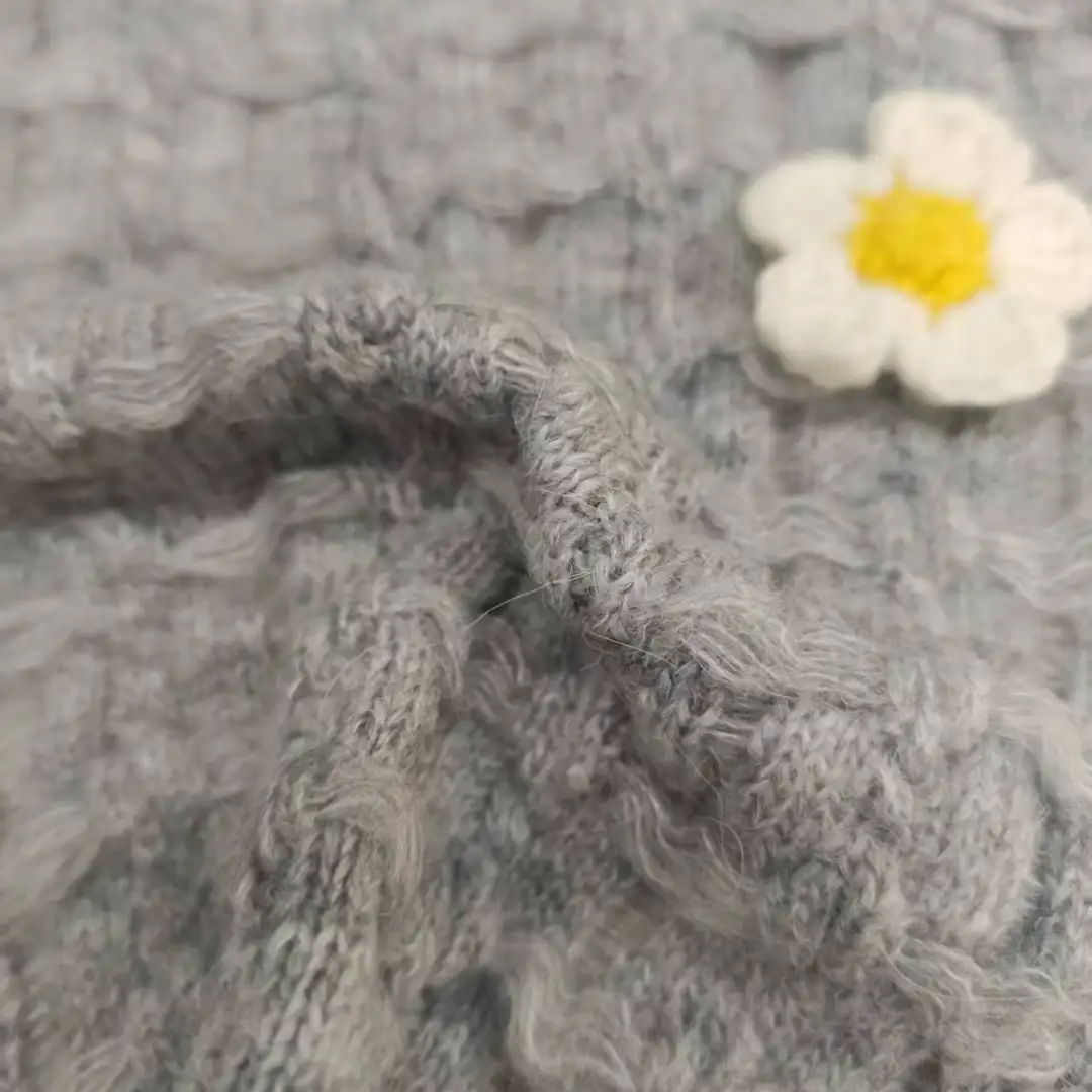 China Yarn for Open Cardigan (Sweater),Full-Zipper Cardigan (Sweater),Half-Zipper Cardigan (Sweater),Shirt Half Sleeve Zipper (Sweater) Mossy Yarn Fancy Yarn Acrylic Nylon Polyester Gray color buy from China wholesaler bulk order at wholesale price free worldwide shipping Alibaba