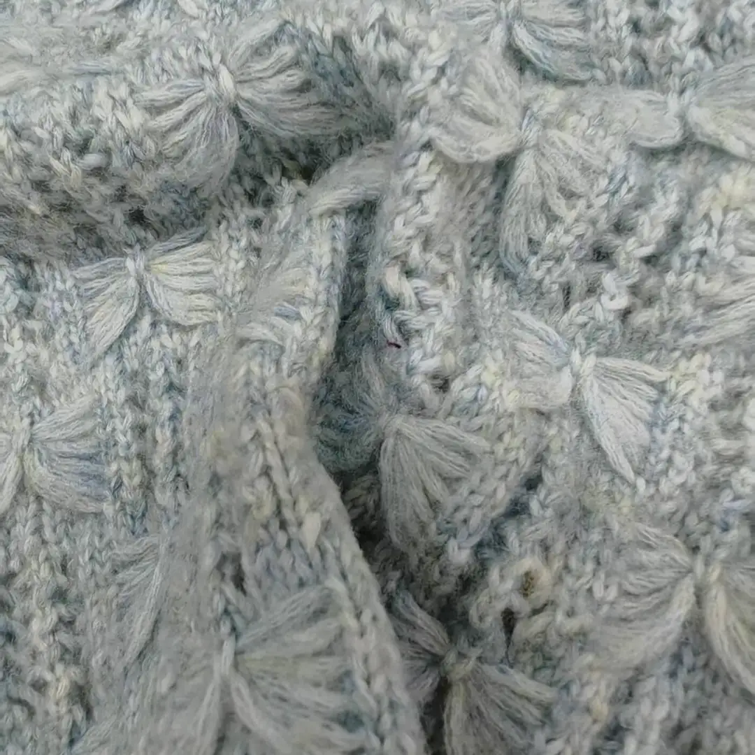 China Yarn for Open Cardigan (Sweater),Full-Zipper Cardigan (Sweater),Half-Zipper Cardigan (Sweater) Mossy Yarn Fancy Yarn Recycled Polyester Wool blue color buy from China wholesaler bulk order at wholesale price free worldwide shipping Alibaba