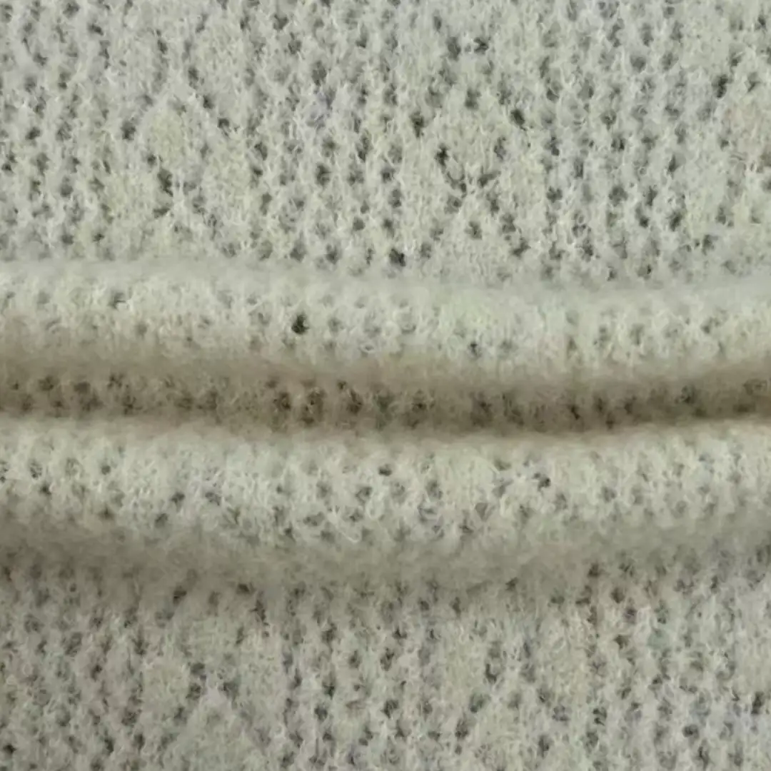 China Yarn for Roll Neck Jumper (Sweater) Boucle Yarn Fancy Yarn Wool Acrylic Nylon Recycled Polyester Spandex Cream white color buy from China wholesaler bulk order at wholesale price free worldwide shipping Alibaba