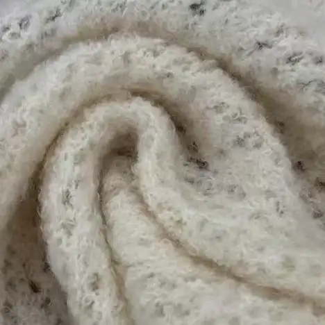China Yarn for Roll Neck Jumper (Sweater) Boucle Yarn Fancy Yarn Wool Acrylic Nylon Recycled Polyester Spandex Cream white color buy from China wholesaler bulk order at wholesale price free worldwide shipping Alibaba