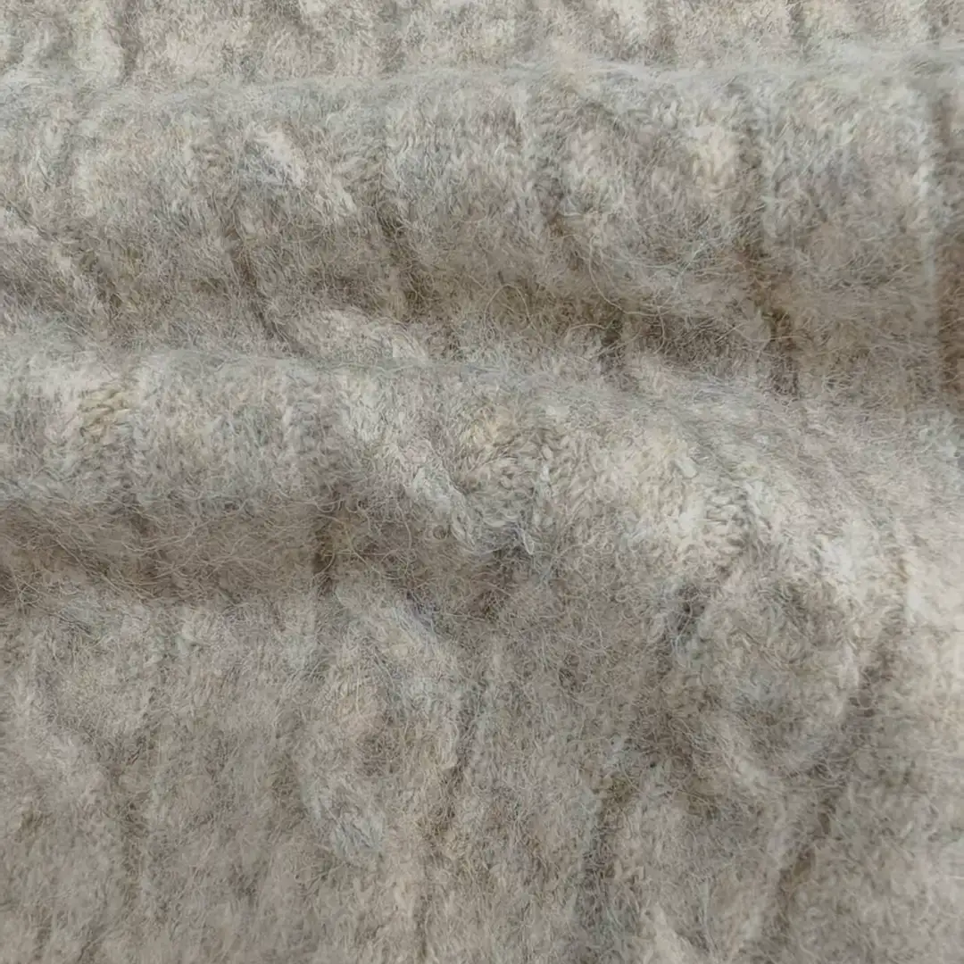 China Yarn for Hoodie,Open Cardigan (Sweater),Half-Zipper Cardigan (Sweater),Crew Neck Pullover (Sweater),Crop Top Pullover (Sweater) Mossy Yarn Fancy Yarn Recycled Polyester Acrylic Nylon Spandex light brown color buy from China wholesaler bulk order at wholesale price free worldwide shipping Alibaba