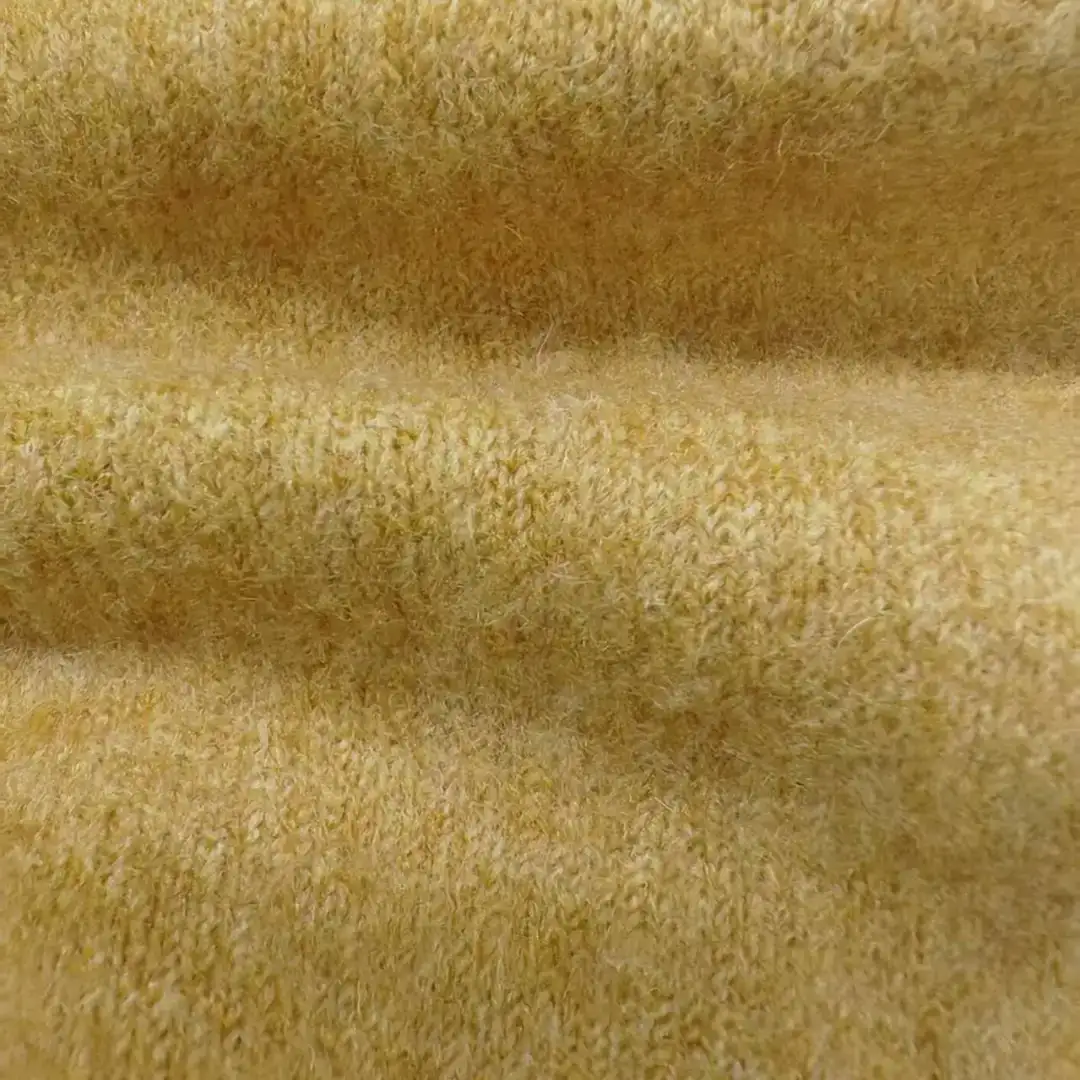 China Yarn for Hoodie,Open Cardigan (Sweater),Half-Zipper Cardigan (Sweater),Crew Neck Pullover (Sweater) Mossy Yarn Fancy Yarn Recycled Polyester Polyester Wool Spandex yellow,purple color buy from China wholesaler bulk order at wholesale price free worldwide shipping Alibaba