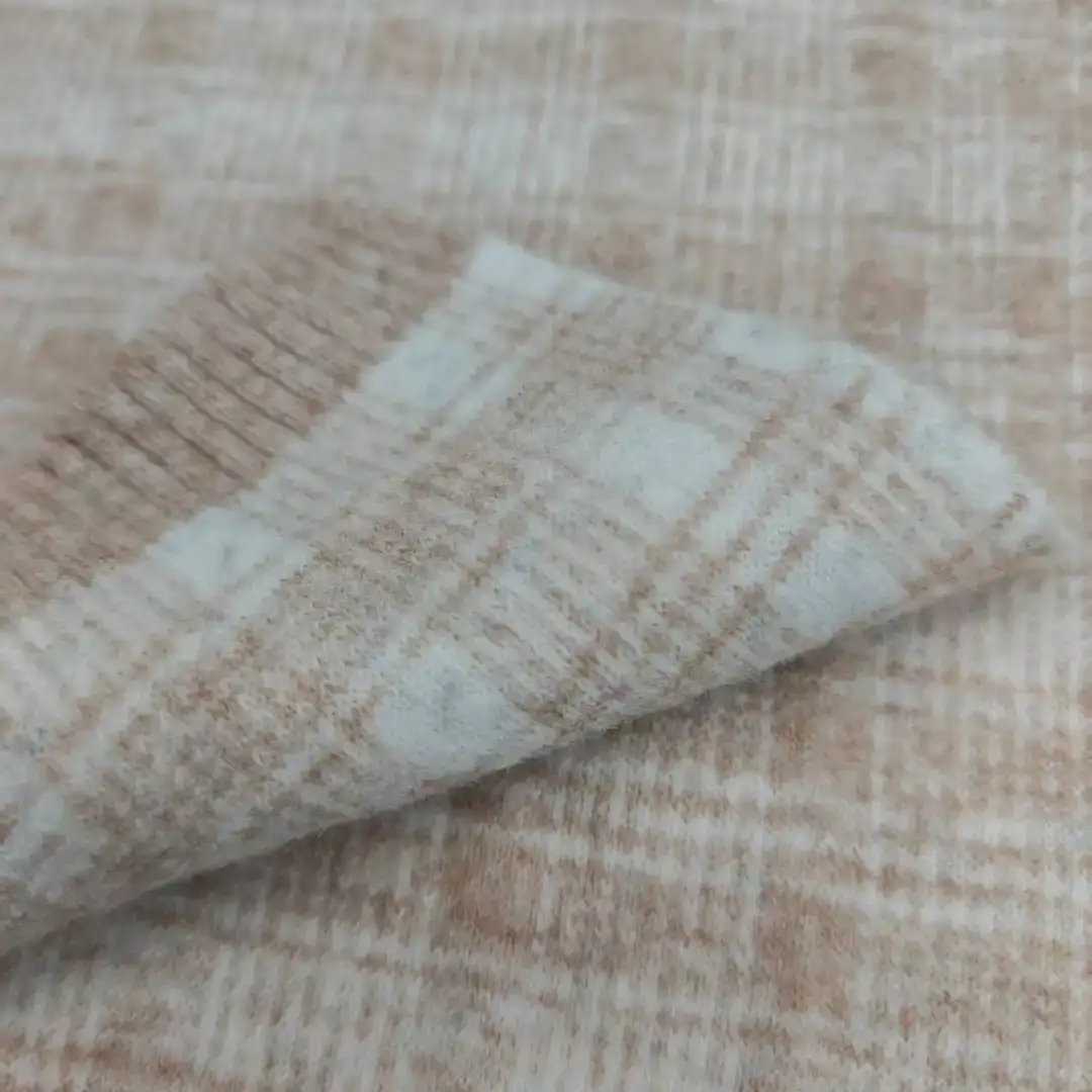 China Yarn for Open Cardigan (Sweater),Half-Zipper Cardigan (Sweater),Crew Neck Pullover (Sweater),Crop Top Pullover (Sweater) Mossy Yarn Fancy Yarn Recycled Polyester Polyester Acrylic Nylon Wool Spandex light tan color buy from China wholesaler bulk order at wholesale price free worldwide shipping Alibaba