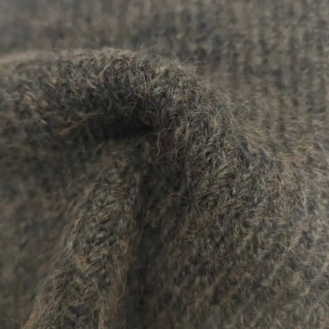 China Yarn for Open Cardigan (Sweater),Full-Zipper Cardigan (Sweater),Half-Zipper Cardigan (Sweater),Shirt Long Sleeve Button (Sweater) Mossy Yarn Fancy Yarn Acrylic Nylon Wool brown green color buy from China wholesaler bulk order at wholesale price free worldwide shipping Alibaba