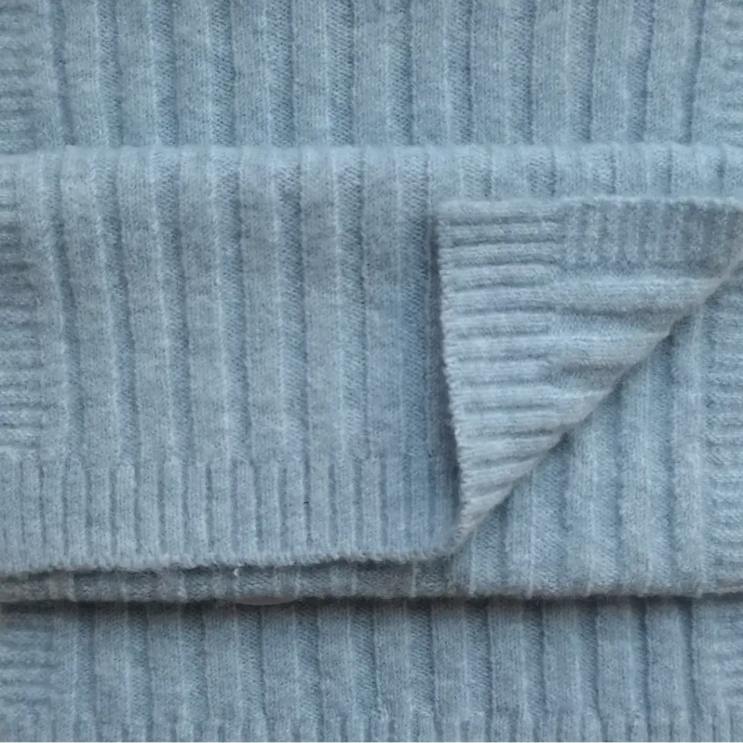 China Yarn for Open Cardigan (Sweater),Full-Zipper Cardigan (Sweater),Knitted Jacket (Sweater),Round Neck Pullover (Sweater),Roll Neck Jumper (Sweater) Mossy Yarn Fancy Yarn Recycled Polyester Acrylic Wool Spandex Blue color buy from China wholesaler bulk order at wholesale price free worldwide shipping Alibaba